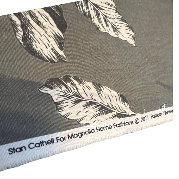 3 yds Magnolia Home Stan Cathell ANTEBELLUM 54" Decorator Fabric | Gray Floral - Picture 13 of 16
